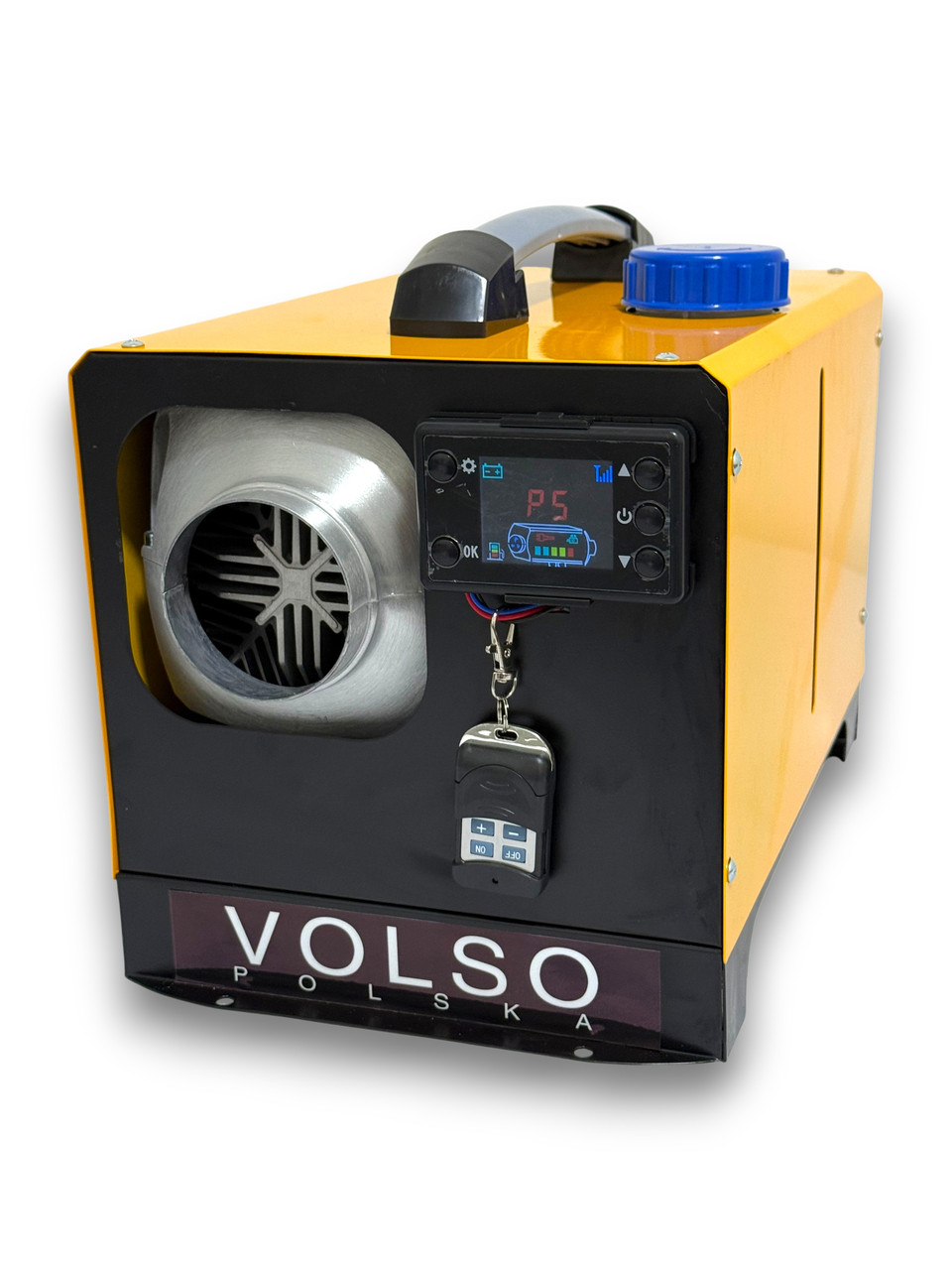 Автономний дизельний обігрівач 9kW VOLSO VS0461 для автомобіля та приміщень 12V/24V/220/230V алюмінієвий корпус з пультом