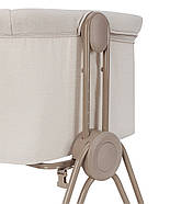 Приставне ліжечко CARRELLO Gracia CRL-16502 — 7 рівнів, нахил, 4 коліщата з гальмами, кошик і матрац у комплекті, фото 5