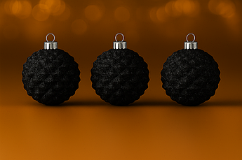 Набір ялинкових іграшок "Шишки" Ø10 см, пластик з глітером, 4 шт. у наборі — об’ємні кулі з блиском, 5 кольорів