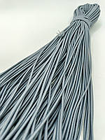 Гумка капелюшна, кругла 2,5мм сірий моток 50м