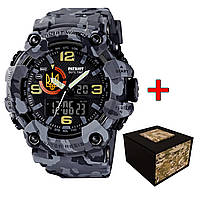 Patriot 002CMGYUAGD Тризуб золото Сірий камуфляж + Коробка.