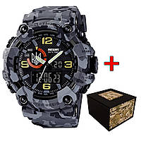 Patriot 002CMGYUASI Тризуб срібло Сірий камуфляж + Коробка.