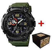 Patriot 002AGUASI Тризуб срібло Зелені + Коробка.