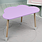 Дитячий столик хмарка 46х70х40, трюмо для дівчаток до 7 років, фіолетовий, фото 2