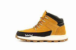 Зимові коричневі шкіряні чоловічі черевики Timberlands  Boots Тімберленд на термо