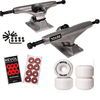 Набір для апгрейду скейтборду Revol: підвіски 6.0, колеса Conical, підшипники ABEC 5, болти