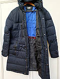 Куртка довга парка пальто пуховик зимова чоловіча, фото 4