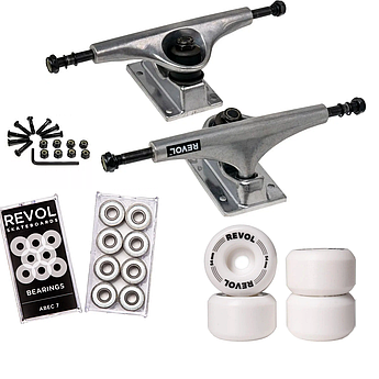 Набір для апгрейду скейтборду Revol: підвіски 5.5, колеса Conical, підшипники ABEC 7, болти