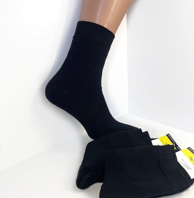 Шкарпетки чоловічі повна махра чорні 27 р. (40-42) (Зимові) Варос, фото 1