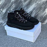 Зимові чорні шкіряні чоловічі термо черевики Timberlands Boots Тімберленд на термо, фото 2