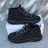 Зимові чорні шкіряні чоловічі термо черевики Timberlands Boots Тімберленд на термо, фото 3