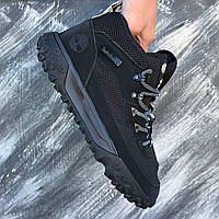 Зимові чорні шкіряні чоловічі термо черевики Timberlands  Boots Тімберленд на термо