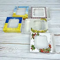 Коробки для мильних наборів (з віконцем. прозора кришка)