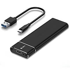 Зовнішня кишеня XON MemoryCase для M.2 NGFF (SATA) USB 3.1 Type-C Чорний (XSC2C13NG1MG 4333)