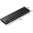 Зовнішня кишеня XON MemoryCase для M.2 NGFF (SATA) USB 3.1 Type-C Чорний (XSC2C13NG1MG 4333), фото 6