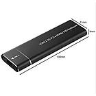 Зовнішня кишеня XON MemoryCase для M.2 NVMe (PCIe) USB 3.1 Type-C Чорний (XSC2C13NV1MG 4340), фото 6