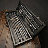 Набір кованих шампурів у дерев'яному кейсі "Гарт", фото 2