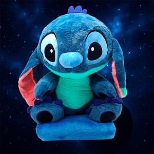 Плед-подушка іграшка 3в1 Стіч 40 см | Плед 175×110 см