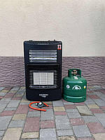 Газовий комплект обігрівач 2 в 1 Hausberg HB-1022NG (редуктор, шланг) + балон 15л