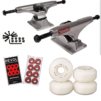Набір для апгрейду скейтборду Revol: підвіски 5.25, колеса Minimal, підшипники ABEC 5, болти