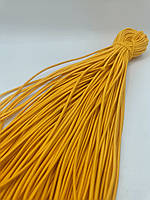 Гумка капелюшна, кругла 2,5мм жовтий моток 50м