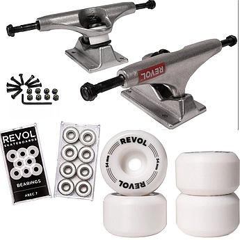 Набір для апгрейду скейтборду Revol: підвіски 5.25, колеса Conical, підшипники ABEC 7, болти
