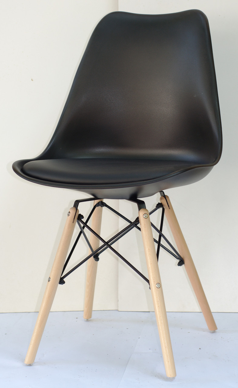 Стілець Milan-B скандинавський стиль колір  чорний