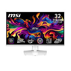 Монітор MSI 31.5" MPG 321URXW QD-OLED White 240Hz