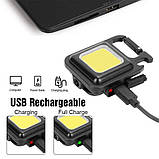 Ліхтарик акумуляторний Bluefield 500 mAh з магнітом та карабіном (PР050482), фото 3