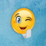 Гачок самоклеючий Western House Смайлик 5.8х5х2.5 см Жовтий (WESTP3), фото 2