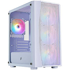 Корпус 1stPlayer X3-M-WH-4F1-W White без БЖ