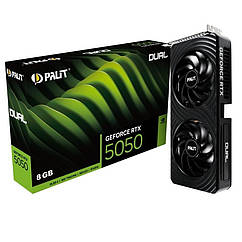 Відеокарта GF RTX 5050 8GB GDDR6 Dual Palit (NE65050019P1-GB2070D)