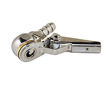 Наконечник підкачування шин на шланг 7 мм посилений сталевий затискач