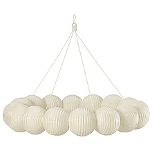 Декоративний LED світильник з кульок, підвісний ⌀66 см STRALA IKEA 906.066.22