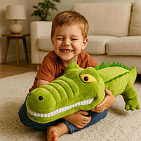 М'яка іграшка подушка Крокодил 90 см — плюшева хижа тварина, арт. 00087-2, фото 4