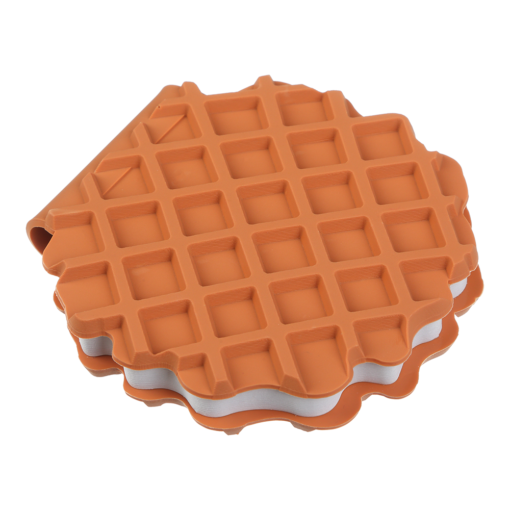 Блокнот CHOCOLATE WAFFLE, 90х90мм, 80 арк., нелінований, ароматизована Soft touch обкладинка, KIDS Line