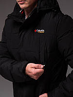 Зимова куртка чоловіча Columbia Titanium до -25°С чорна подовжена парка коламбия