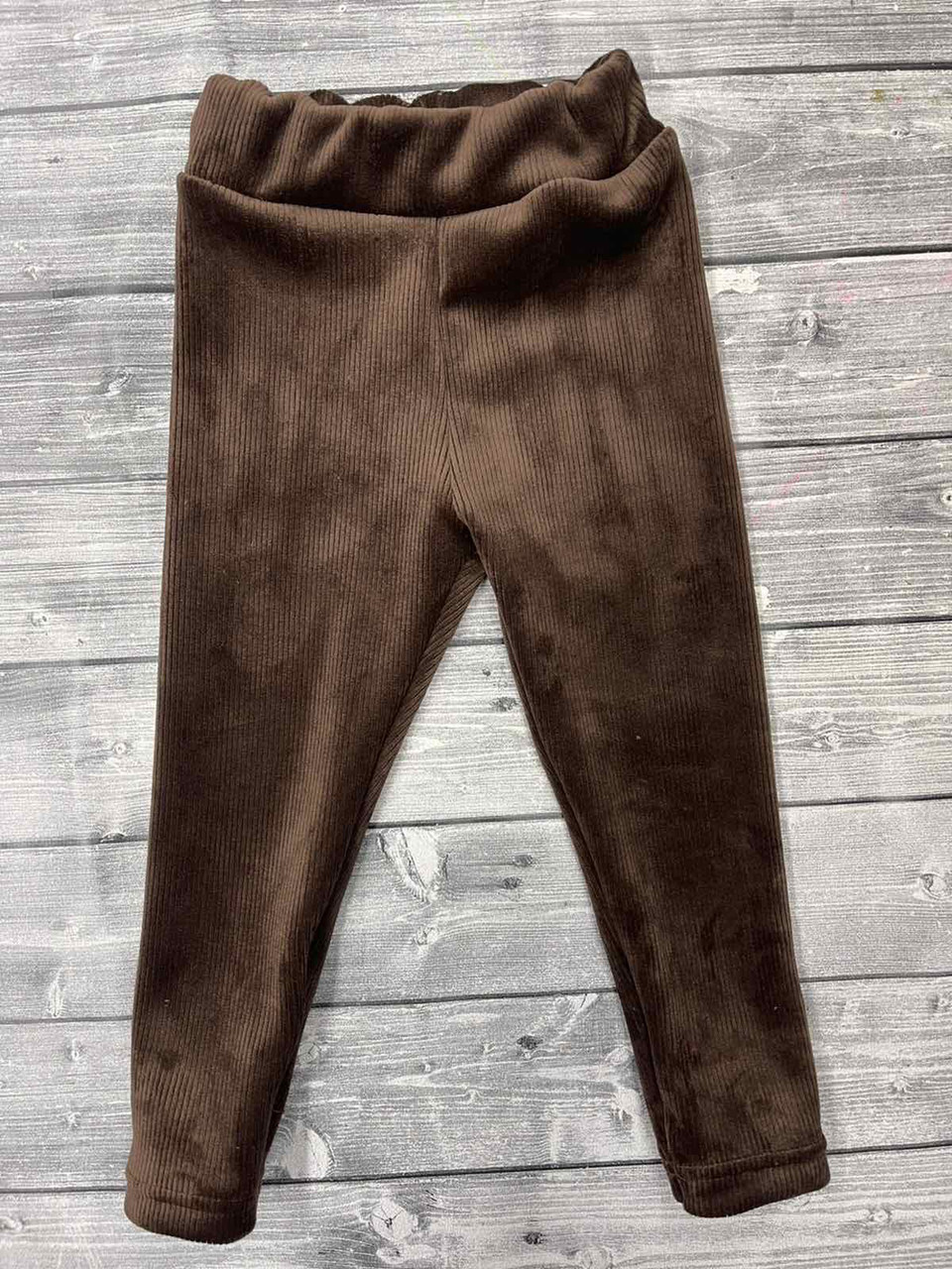 Дитячі теплі лосини на флісі «Рубчик», фото 1