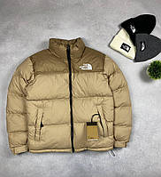 Пуховик The North Face бежевый мужской зимний пуховик тн бежевый мужской зимний
