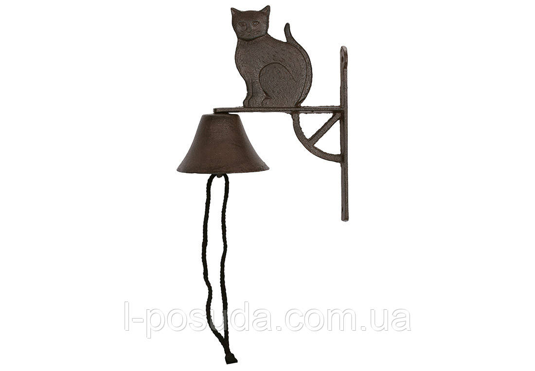 Чавунний дверний дзвінок Kitty для дому та саду, фото 1