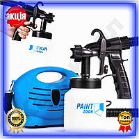Фарборозпилювач Paint Zoom 800мл електричний пістолет для фарбування фарборозпилювач для ремонту