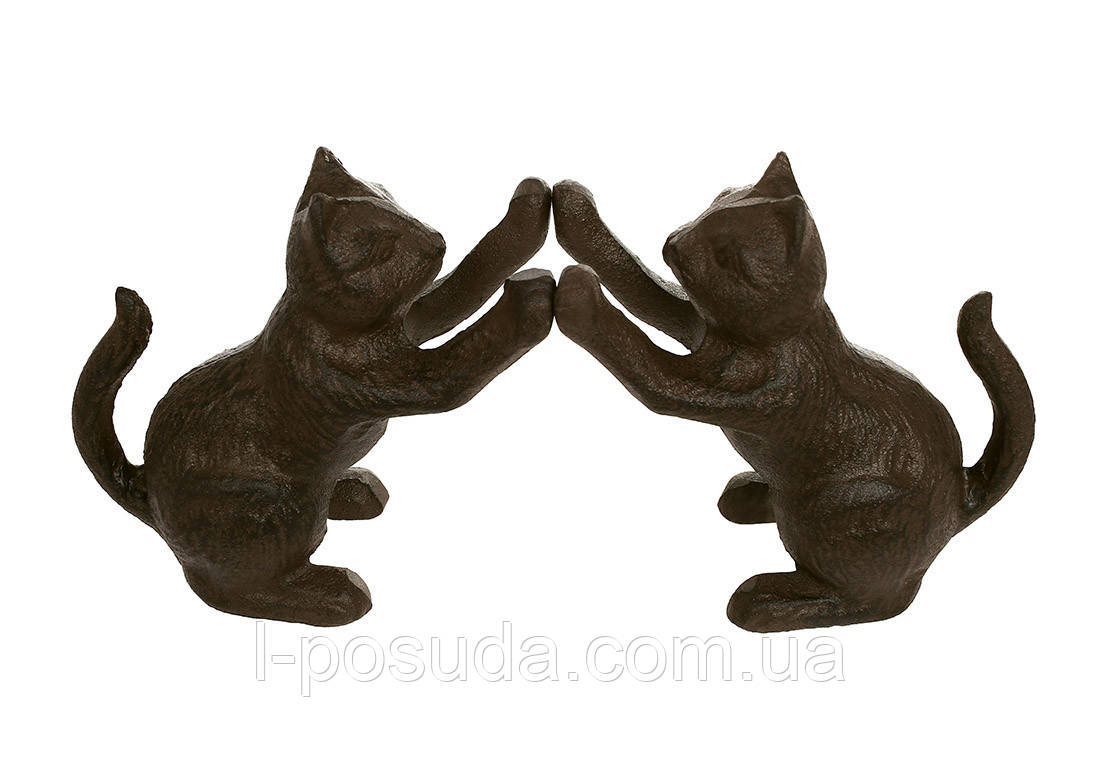 Підставка для книг чавунна Cats, 24 см, фото 1