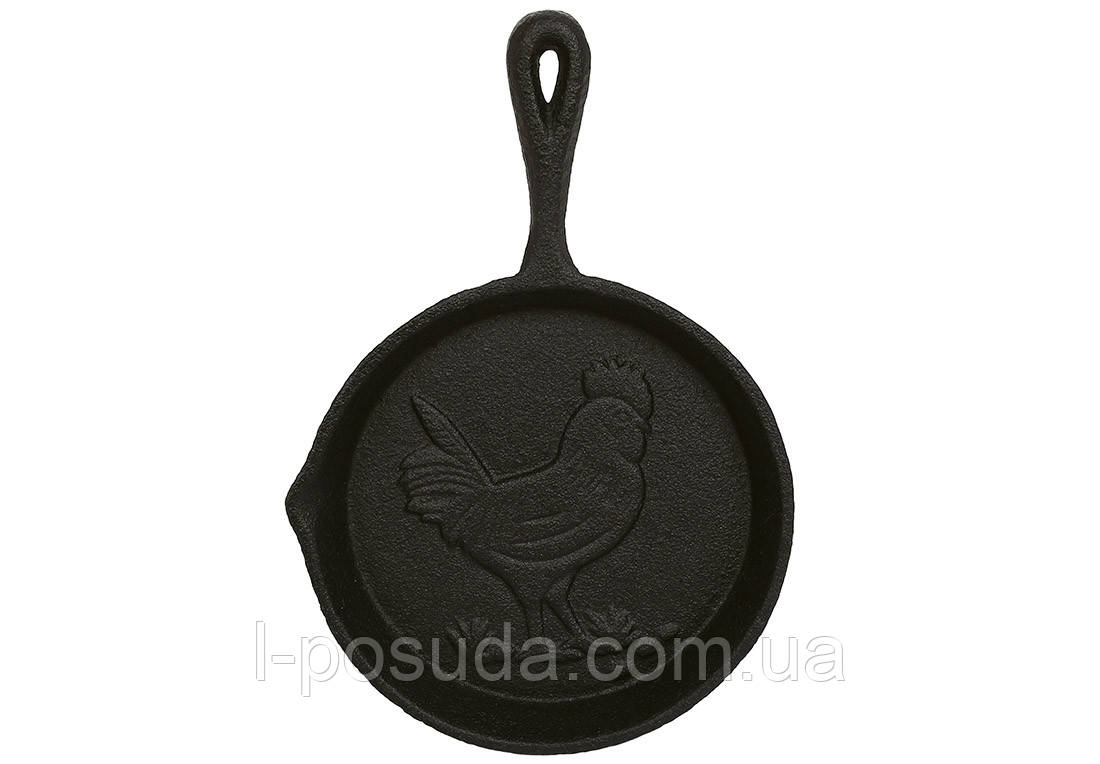 Настінний чавунний декор Сковорода 14×20 см, фото 1