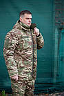 Бушлат зимовий Кордон-7 ЗСУ ріпстоп мультикам з підкладкою Omni-Heat, чоловіча зимова камуфляжна куртка, фото 8