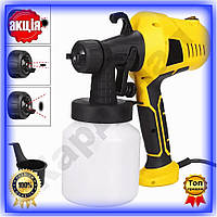 Електричний фарбопульт 800мл 500Вт ручний пульверизатор для фарбування стін та меблів розпилювач