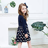 Святкова нарядна сукня для дівчинки, довгий рукав, метелик, паєтки, р.110, 4-5 років, фото 5