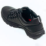 Чоловічі шкіряні кросівки Mida чорні демісезонні натуральна шкіра 111155-3 розмір 40, фото 5