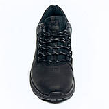 Чоловічі шкіряні кросівки Mida чорні демісезонні натуральна шкіра 111155-3 розмір 40, фото 3