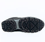 Чоловічі шкіряні кросівки Mida чорні демісезонні натуральна шкіра 111155-3 розмір 40, фото 9