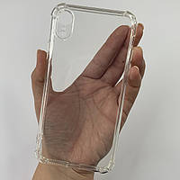 Чохол для Apple iPhone Xr прозорий з бронь кутами